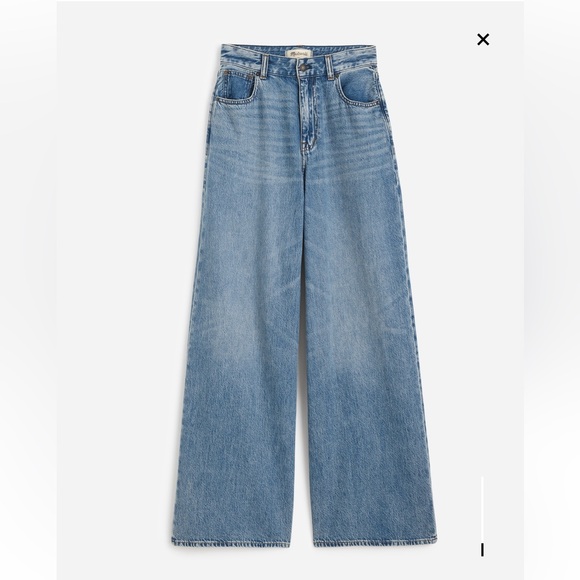 Madewell Denim - Curvy Superwide-Leg Jeans in Billings Wash: Airy Denim Edition